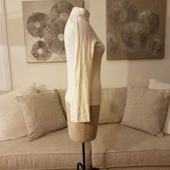 Vince Camuto Bell Sleeve Choker Neck Sweater XSP - Picture 4 of 7